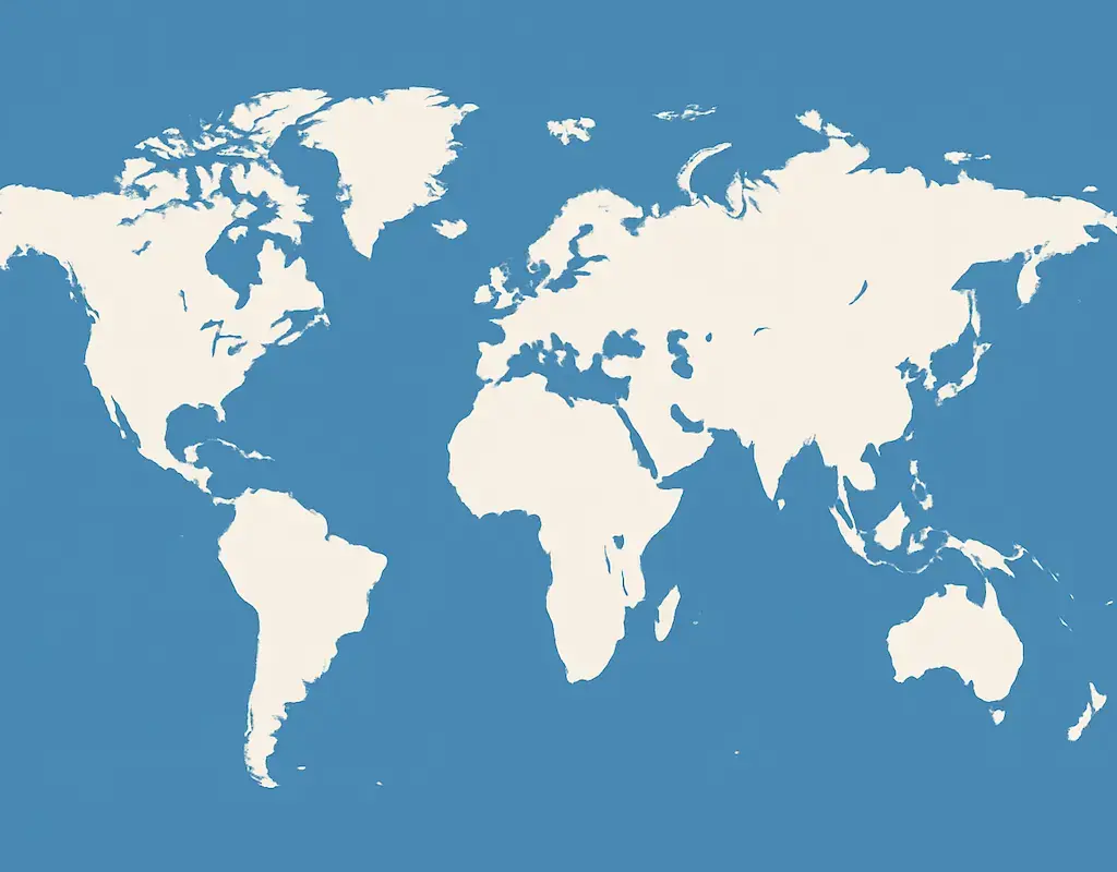 pays anglophone carte du monde