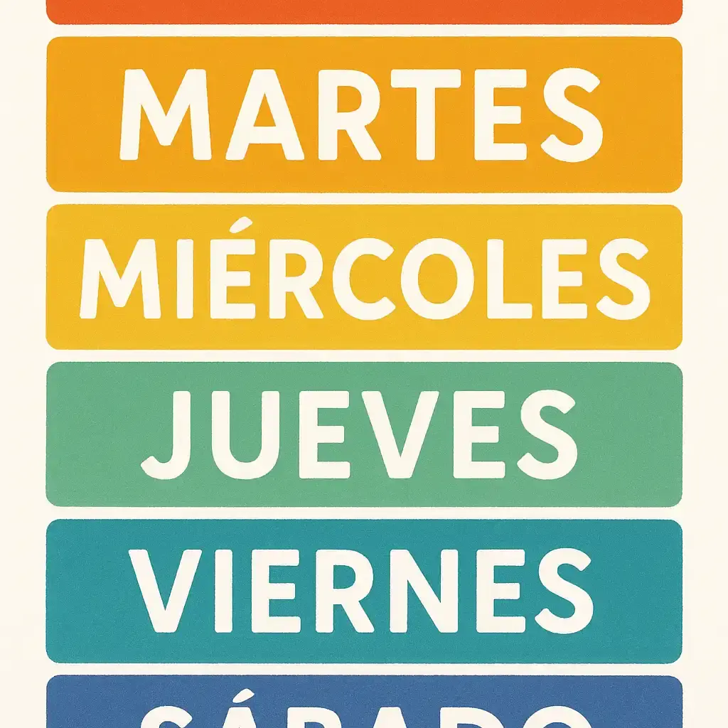 Days of the week in Spanish